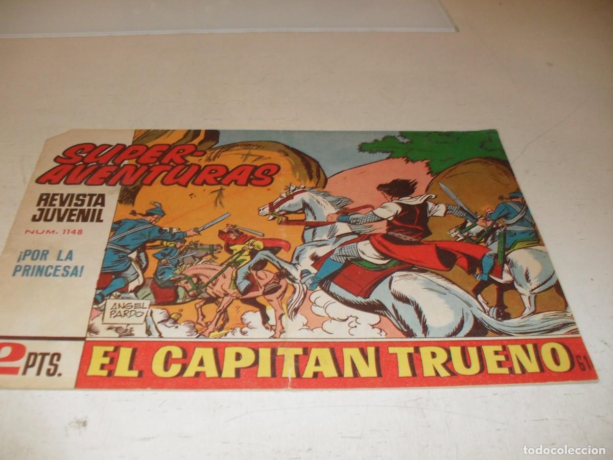 Tebeos: EL CAPITAN TRUENO 614,ULTIMOS N&ordm;,ORIGINAL,POR LA PRINCESA&iexcl;&iexcl;,DE 618.BRUGUERA,1956