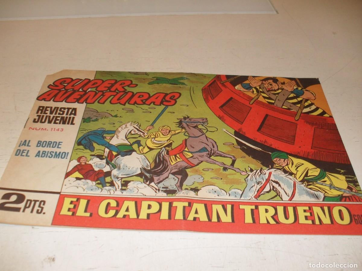 Tebeos: EL CAPITAN TRUENO,(ORIGINAL) 609,ULTIMOS N&ordm;,AL BORDE DEL ABISMO&iexcl;&iexcl;,DE 618.BRUGUERA,1956