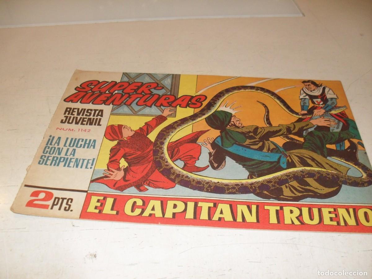 Tebeos: EL CAPITAN TRUENO,(ORIGINAL) 608,ULTIMOS N&ordm;,LA LUCHA CON LA SERPIENTE&iexcl;&iexcl;,DE 618.BRUGUERA,1956