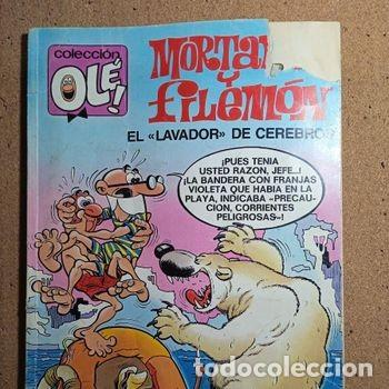Tebeos: TEBEO DE OLE MORTADELO Y FILEMON EN EL LAVADOR DE CEREBROS DEL A&Ntilde;O 1988 N&ordm; 322 - M. 77
