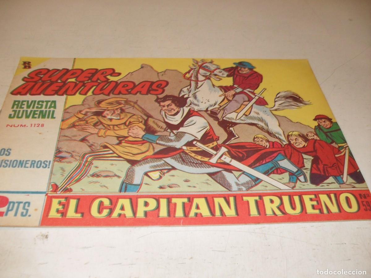 Tebeos: EL CAPITAN TRUENO,(ORIGINAL) N&ordm; 594,LOS PRISIONEROS&iexcl;&iexcl;,DE V.MORA,DE 618.BRUGUERA,1956