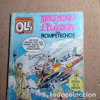 Tebeos: TEBEO DE OLE MORTADELO Y FILEMON CON ROMPETECHOS EN LA ESTATUA DE LA LIBERTAD DEL A&Ntilde;O 1984 N&ordm; 290