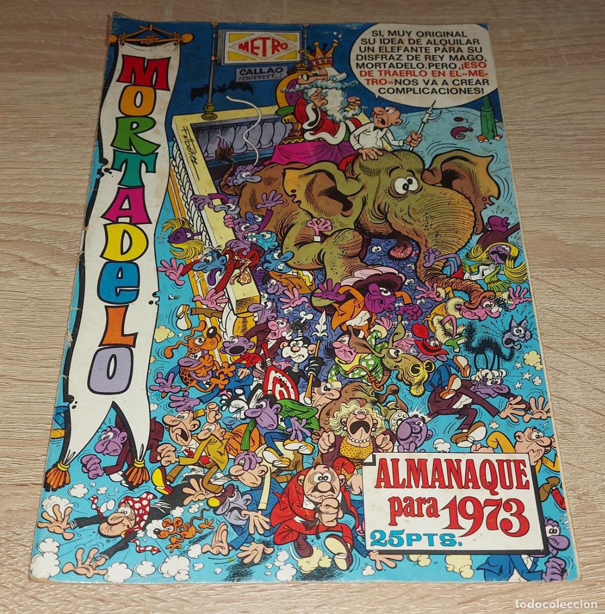 Tebeos: MORTADELO ALMANAQUE 1973 BRUGUERA