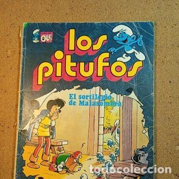 Tebeos: TEBEO DE OLE LOS PITUFOS EN LOS SORTILEGIOS DE MALASOMBRA DEL A&Ntilde;O 1983 N&ordm; 12