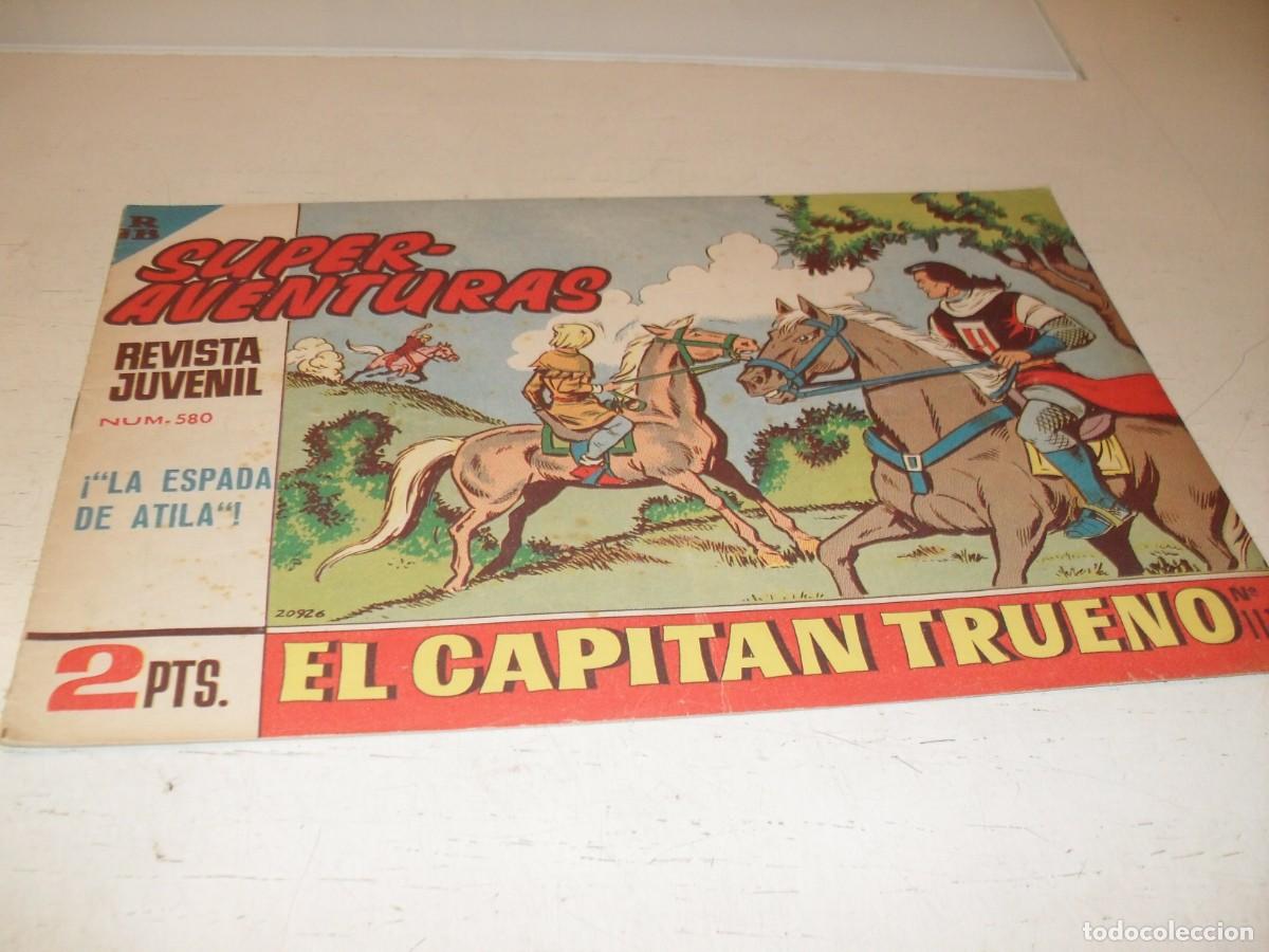 Tebeos: EL CAPITAN TRUENO,(ORIGINAL) N&ordm; 580,LA ESPADA DE ATILA II&iexcl;&iexcl;,DE V.MORA,DE 618.BRUGUERA,1956