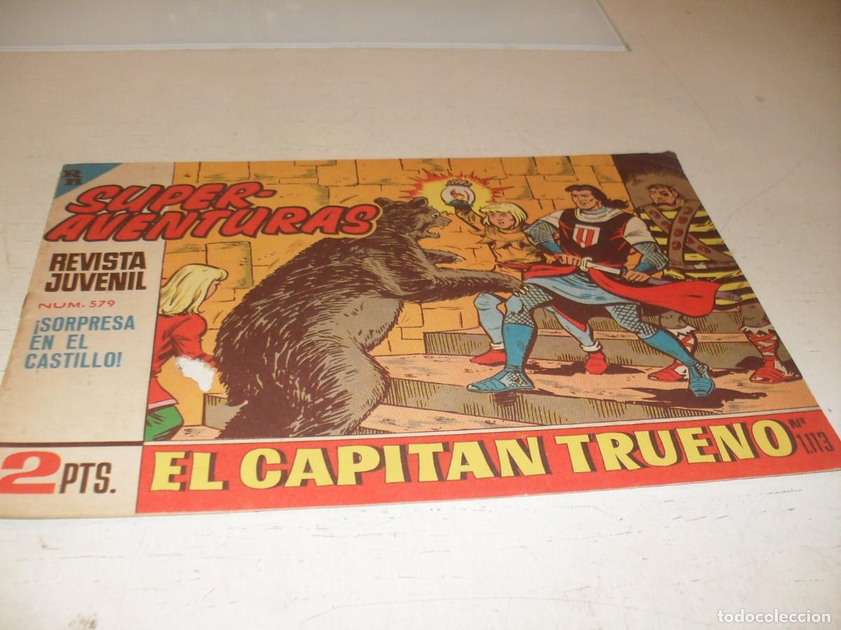Tebeos: EL CAPITAN TRUENO,(ORIGINAL) N&ordm; 579,SORPRESA EN EL CASTILLO&iexcl;&iexcl;,DE V.MORA,DE 618.BRUGUERA,1956