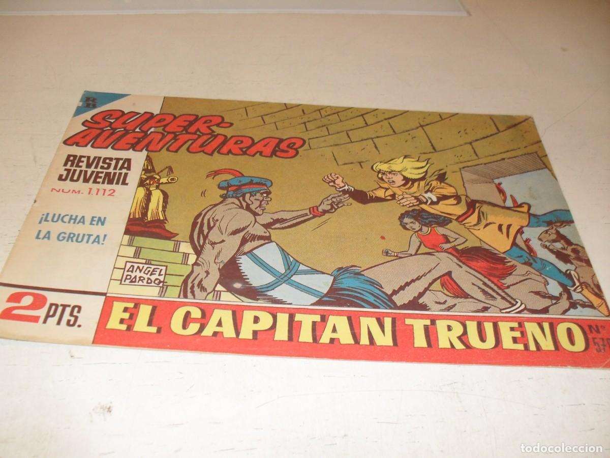 Tebeos: EL CAPITAN TRUENO,(ORIGINAL) N&ordm; 578,LUCHA EN LA GRUTA&iexcl;&iexcl;,DE V.MORA,DE 618.BRUGUERA,1956