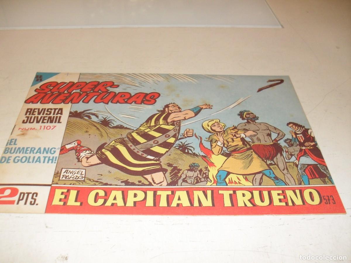 Tebeos: EL CAPITAN TRUENO,(ORIGINAL) N&ordm; 573,EL BUMERANG DE GOLIATH&iexcl;&iexcl;,DE V.MORA,DE 618.BRUGUERA,1956