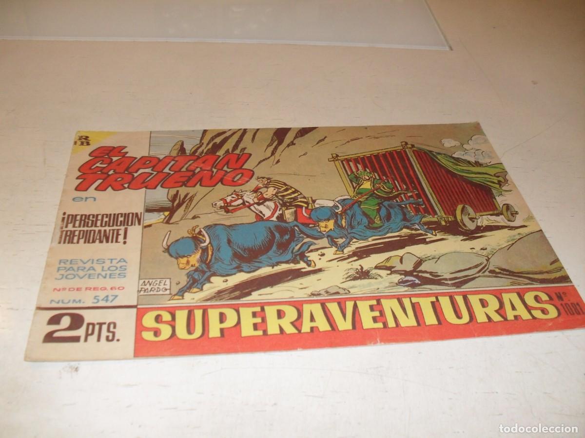 Tebeos: EL CAPITAN TRUENO,(ORIGINAL) N&ordm; 547,PERSECUCION TREPIDANTE&iexcl;&iexcl;,DE V.MORA,DE 618.BRUGUERA,1956