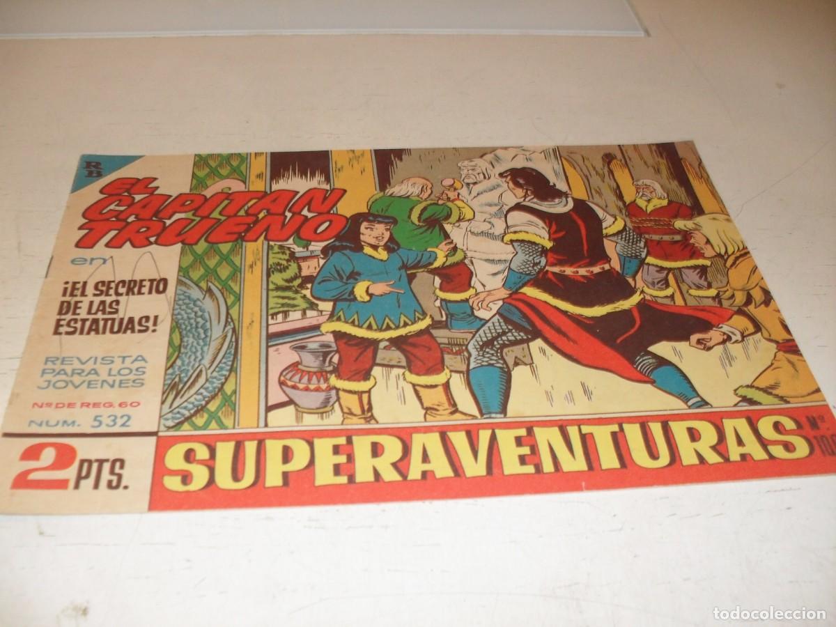 Tebeos: EL CAPITAN TRUENO,(ORIGINAL) N&ordm; 532,EL SECRETO DE LAS ESTATUAS&iexcl;&iexcl;,DE V.MORA,DE 618.BRUGUERA,1956