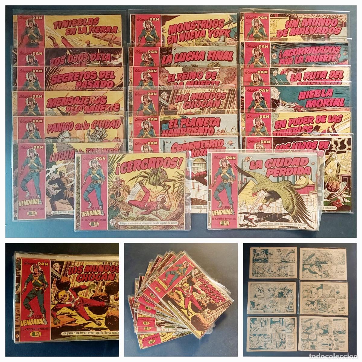 Tebeos: El Capit&aacute;n Invencible Serie Vendaval Colecci&oacute;n Dan ( 26 Ejemplares ) 1956 Bruguera