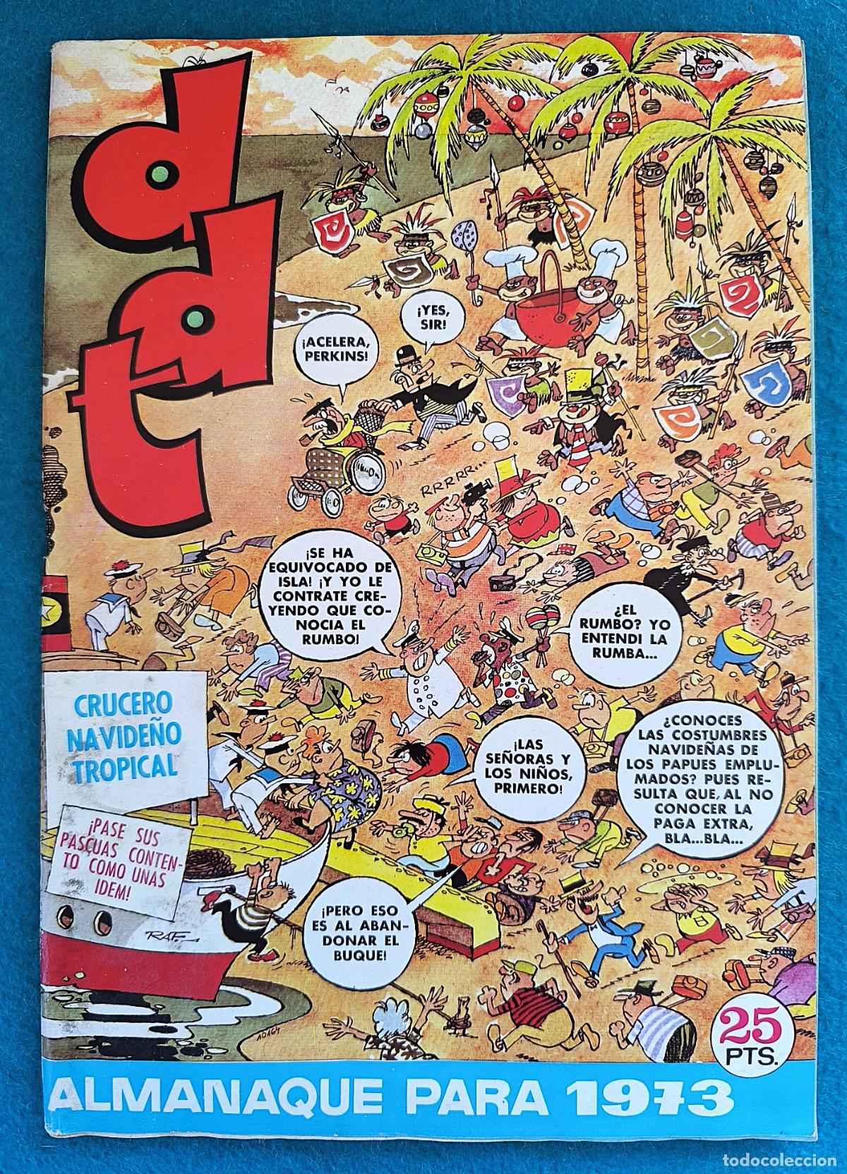 Comics: RW TEBEO DDT ALMANAQUE PARA 1973 RAF EDITORIAL BRUGUERA TBO369