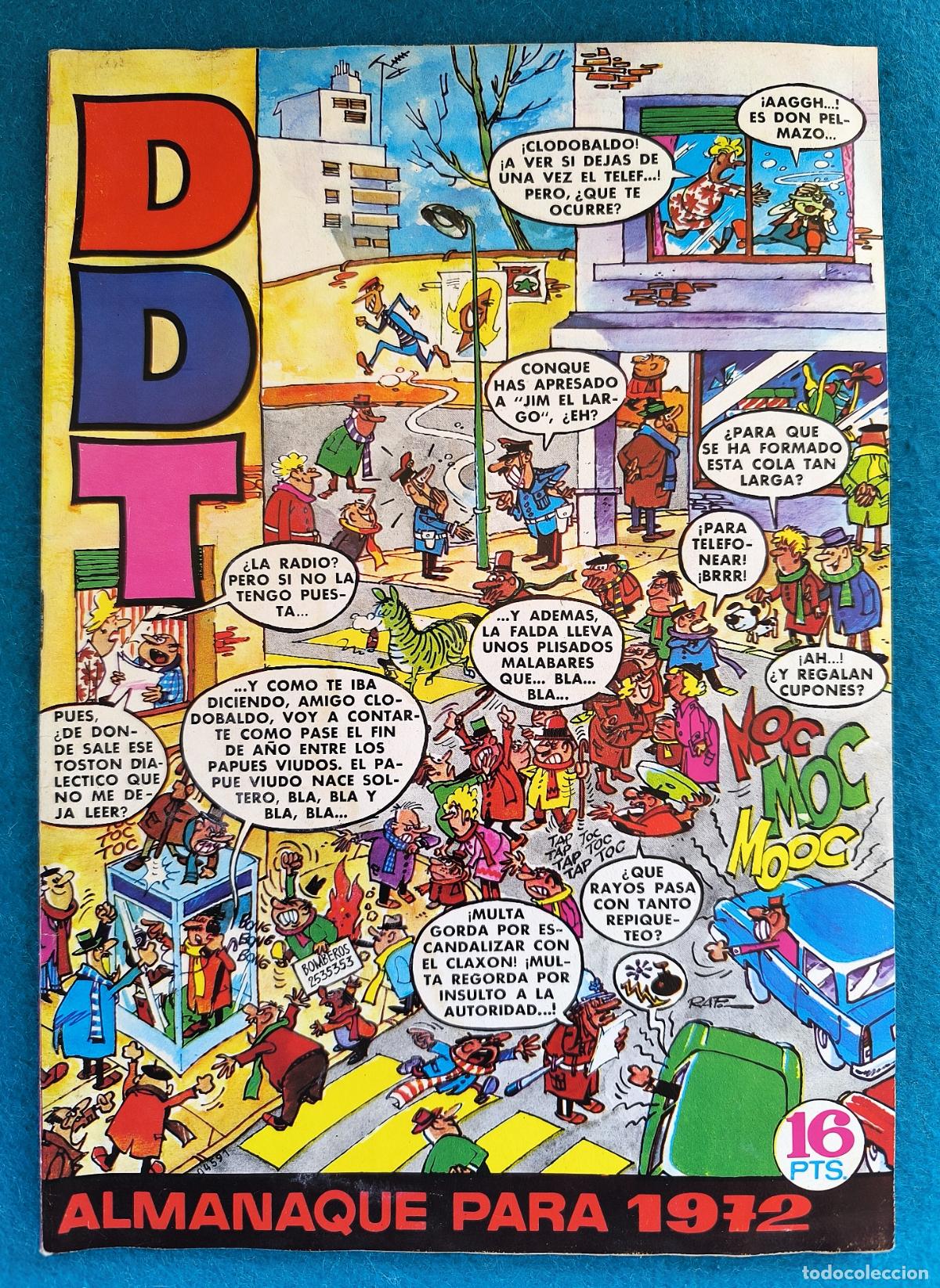 Comics: RW TEBEO DDT ALMANAQUE PARA 1972 RAF EDITORIAL BRUGUERA TBO370