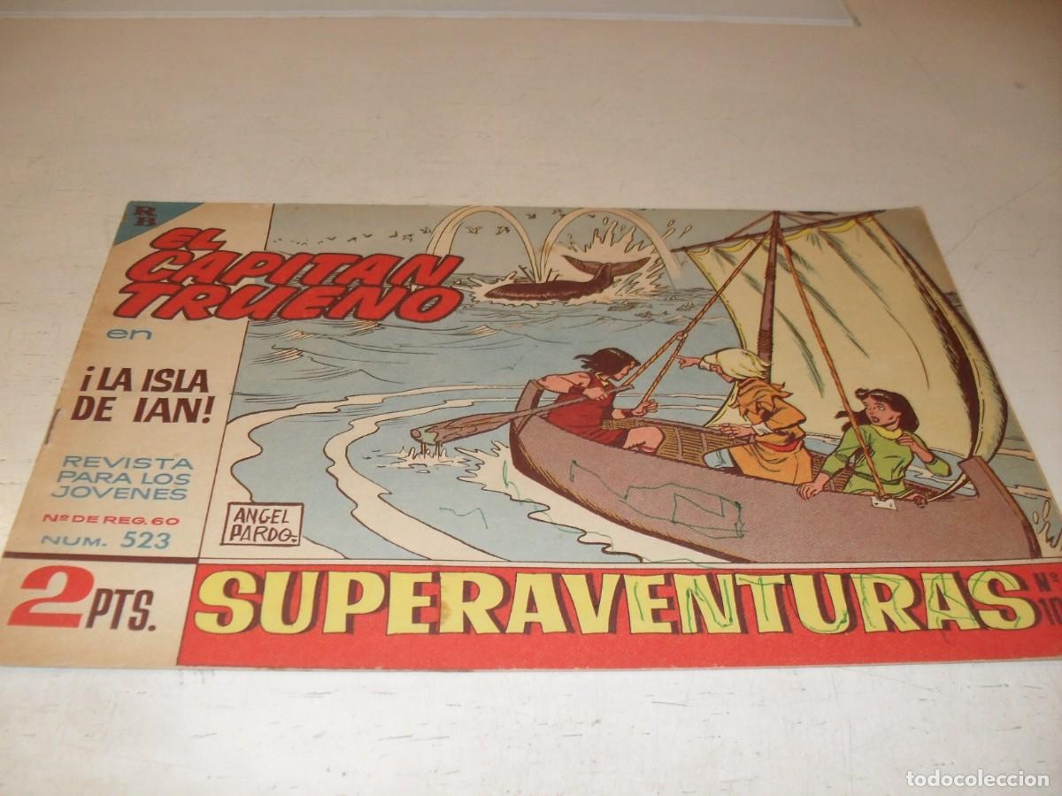 Tebeos: EL CAPITAN TRUENO,(ORIGINAL) N&ordm; 523,LA ISLA DE IAN&iexcl;&iexcl;,DE V.MORA,DE 618.BRUGUERA,1956