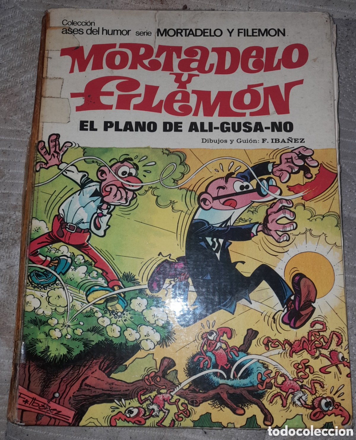 Tebeos: ASES DEL HUMOR MORTADELO Y FILEM&Oacute;N N&deg; 32 EL PLANO DE ALI-GUSA-NO. A&Ntilde;O 1975