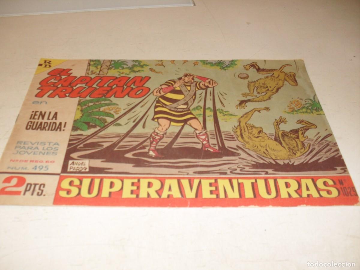 Tebeos: EL CAPITAN TRUENO,(ORIGINAL) N&ordm; 495,EN LA GUARIDA&iexcl;&iexcl;,DE V.MORA,DE 618.BRUGUERA,1956