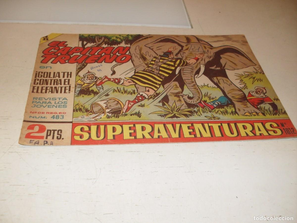 Tebeos: EL CAPITAN TRUENO,(ORIGINAL) N&ordm; 483,GOLIATH CONTRA EL ELEFANTE&iexcl;&iexcl;,DE V.MORA,DE 618.BRUGUERA,1956