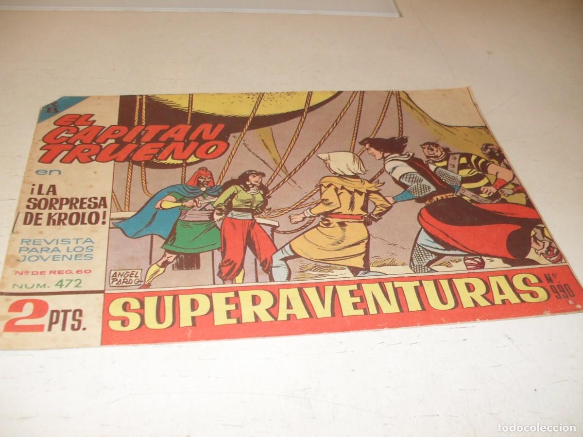 Tebeos: EL CAPITAN TRUENO,(ORIGINAL) N&ordm; 472,LA SORPRESA DE KROLO,DE V.MORA,DE 618.BRUGUERA,1956