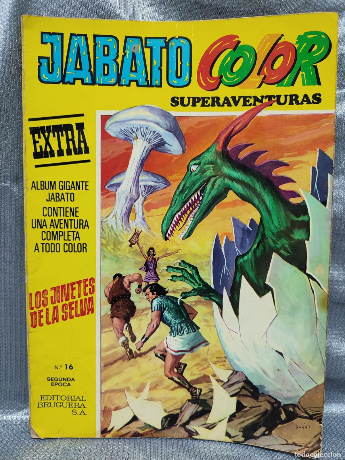 Tebeos: JABATO COLOR. SUPERAVENTURAS. EXTRA 16. 2a EPOCA. LOS JINETES DE LA SELVA. BRUGUERA.