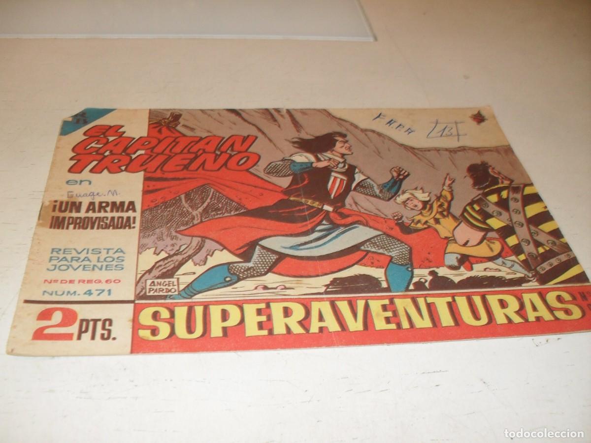 Tebeos: EL CAPITAN TRUENO,(ORIGINAL) N&ordm; 471,UN ARMA IMPROVISADA,DE V.MORA,DE 618.BRUGUERA,1956