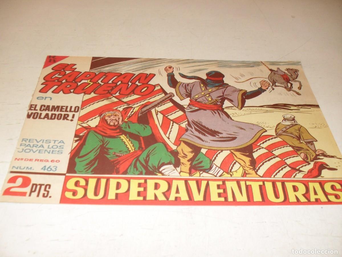 Tebeos: EL CAPITAN TRUENO,(ORIGINAL) N&ordm; 463,EL CAMELLO VOLADOR,DE V.MORA,DE 618.BRUGUERA,1956