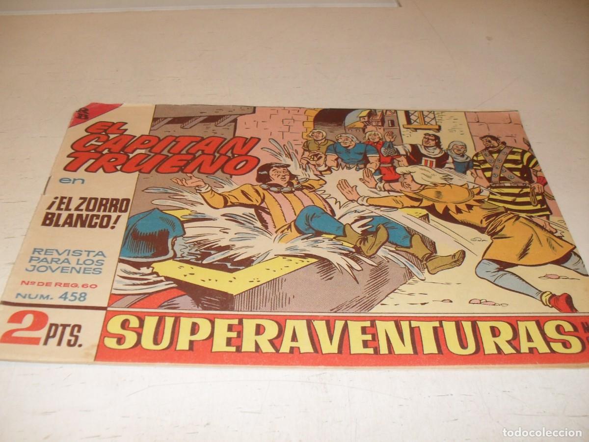 Tebeos: EL CAPITAN TRUENO,(ORIGINAL) N&ordm; 458.EL ZORRO BLANCO,DE V.MORA,DE 618.BRUGUERA,1956