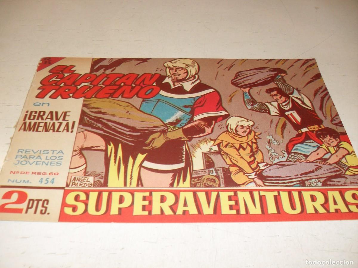 Tebeos: EL CAPITAN TRUENO,(ORIGINAL) N&ordm; 454,GRAVE AMENAZA&iexcl;&iexcl;,DE V.MORA,DE 618.BRUGUERA,1956