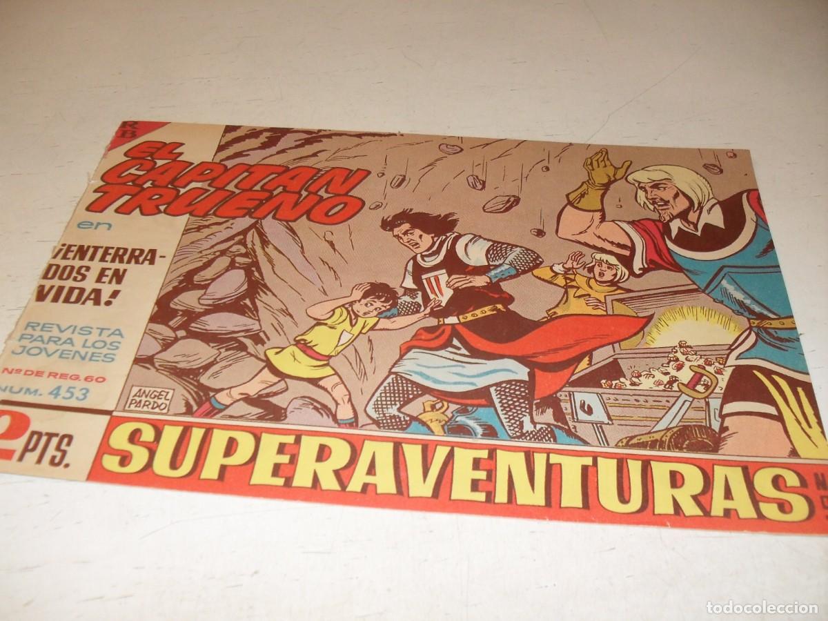 Tebeos: EL CAPITAN TRUENO,(ORIGINAL) N&ordm; 453,ENTERRADOS EN VIDA&iexcl;&iexcl;,DE V.MORA,DE 618.BRUGUERA,1956