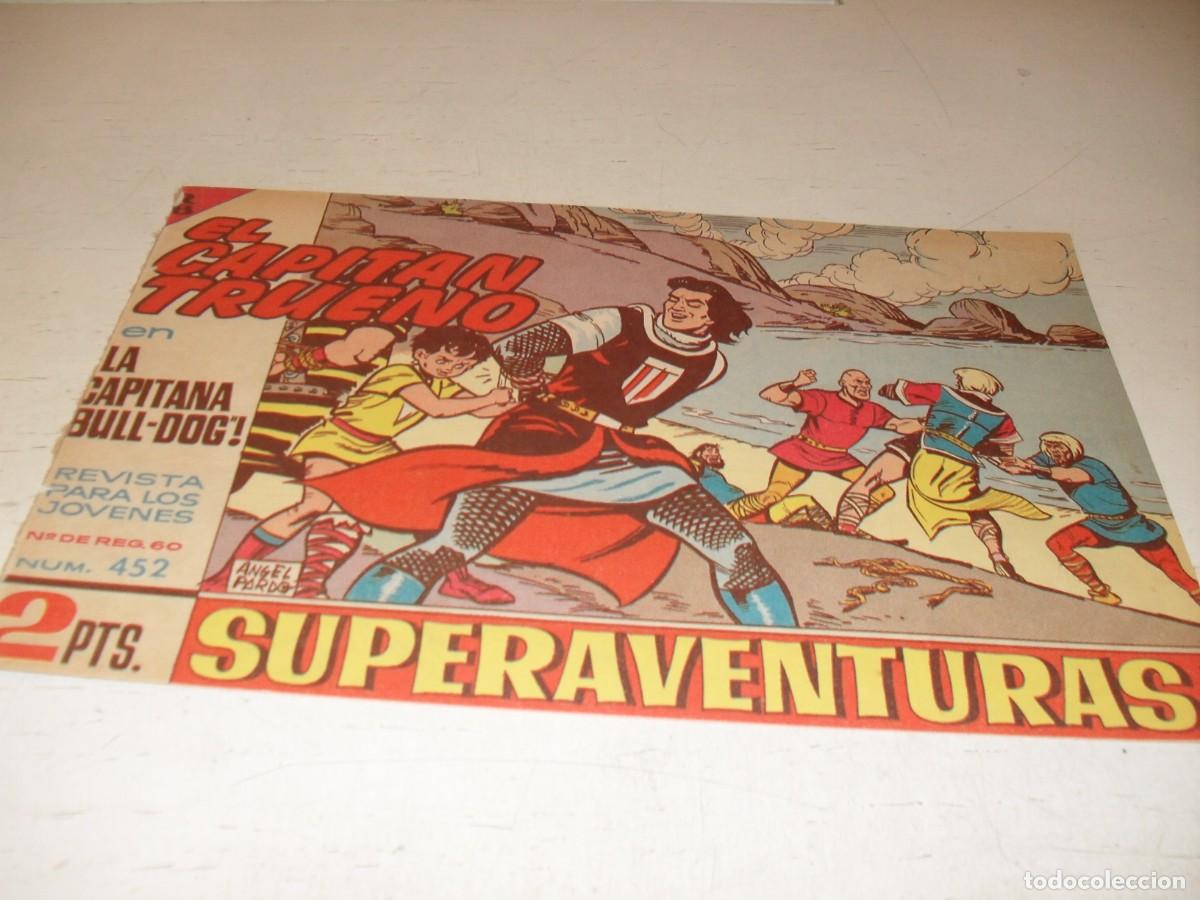 Tebeos: EL CAPITAN TRUENO,(ORIGINAL) N&ordm; 452,LA CAPITANA BULL-DOG&iexcl;&iexcl;,DE V.MORA,DE 618.BRUGUERA,1956