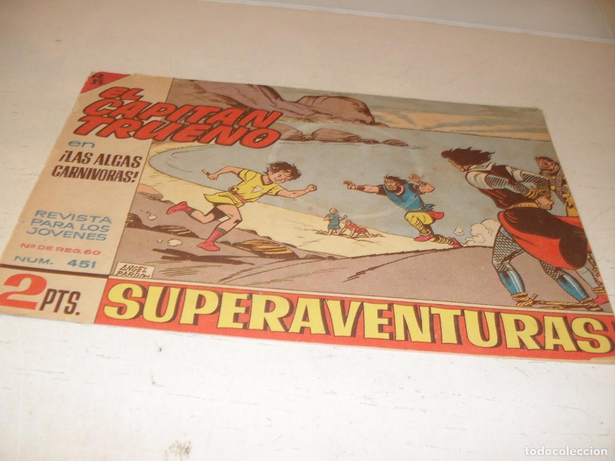 Tebeos: EL CAPITAN TRUENO,(ORIGINAL) N&ordm; 451,LAS ALGAS CARNIVORAS&iexcl;&iexcl;,DE V.MORA,DE 618.BRUGUERA,1956