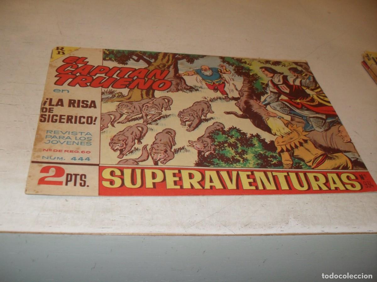 Tebeos: EL CAPITAN TRUENO,(ORIGINAL) N&ordm; 444,LA RISA DE SIGERICO &iexcl;&iexcl;,DE V.MORA,DE 618.BRUGUERA,1956