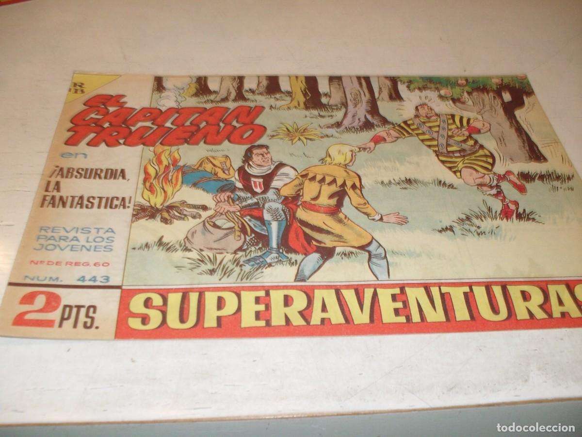 Tebeos: EL CAPITAN TRUENO,(ORIGINAL) N&ordm; 443,ABSURDIA LA FANTASTICA&iexcl;&iexcl;,DE V.MORA,DE 618.BRUGUERA,1956