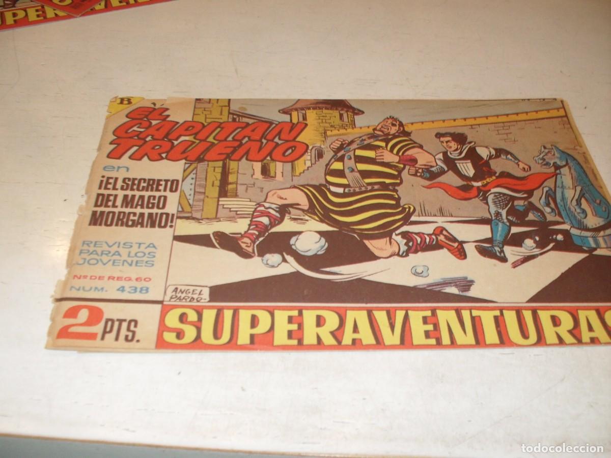 Tebeos: EL CAPITAN TRUENO,(ORIGINAL) N&ordm; 438,EL SECRETO DEL MAGO MORGANO&iexcl;&iexcl;,DE V.MORA,DE 618.BRUGUERA,1956