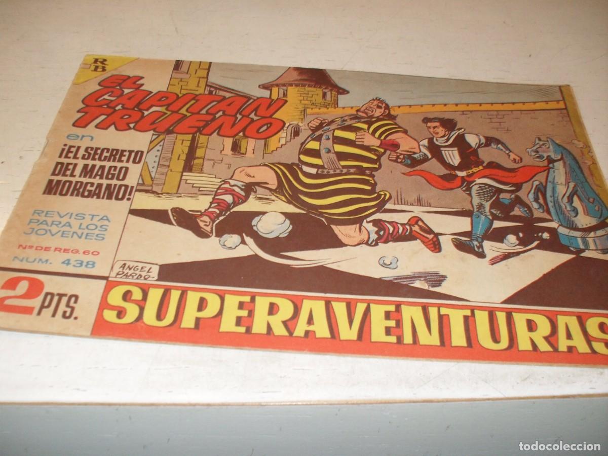 Tebeos: EL CAPITAN TRUENO,(ORIGINAL) N&ordm; 438,EL SECRETO DEL MAGO MORGANO&iexcl;&iexcl;,DE V.MORA,DE 618.BRUGUERA,1956