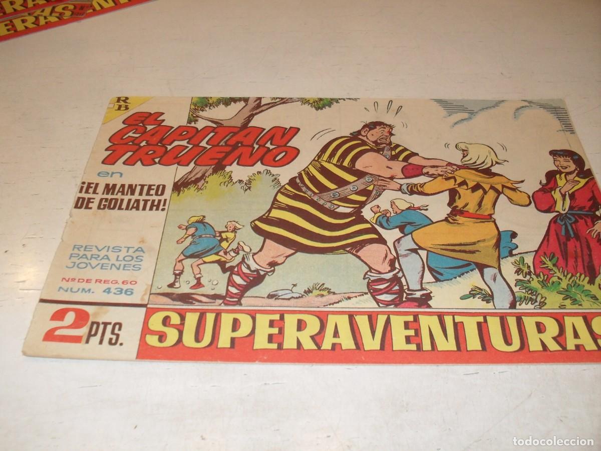 Tebeos: EL CAPITAN TRUENO,(ORIGINAL) N&ordm; 436,EL MANTEO DE GOLIATH&iexcl;&iexcl;,DE V.MORA,DE 618.BRUGUERA,1956