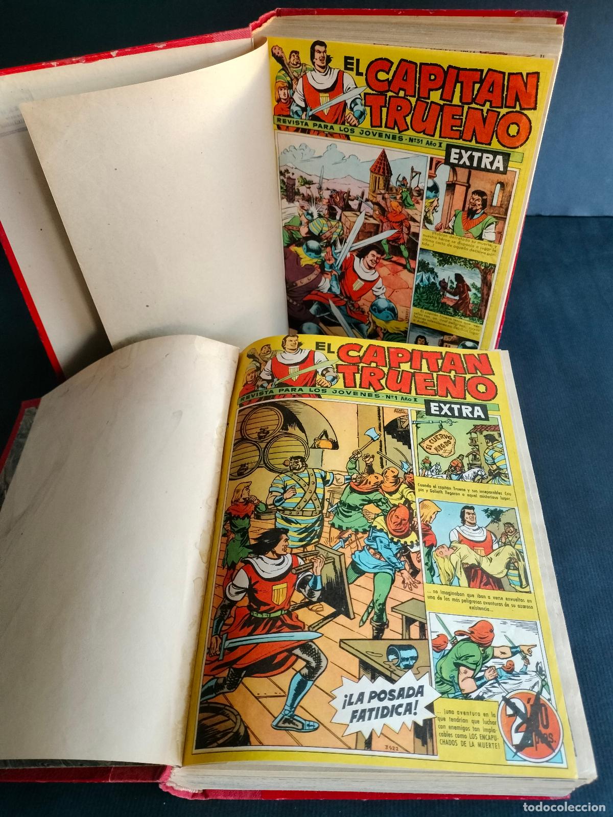 Tebeos: CAPITAN TRUENO EXTRA BRUGUERA 1960 DEL N&ordm; 1 AL 100 EN DOS MAGNIFICOS TOMOS OCASION!!!