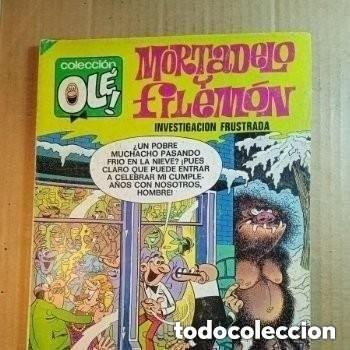 Tebeos: TEBEO DE OLE MORTADELO Y FILEMON EN INVESTIGACION FRUSTRADA DEL A&Ntilde;O 1980 N&ordm; 111
