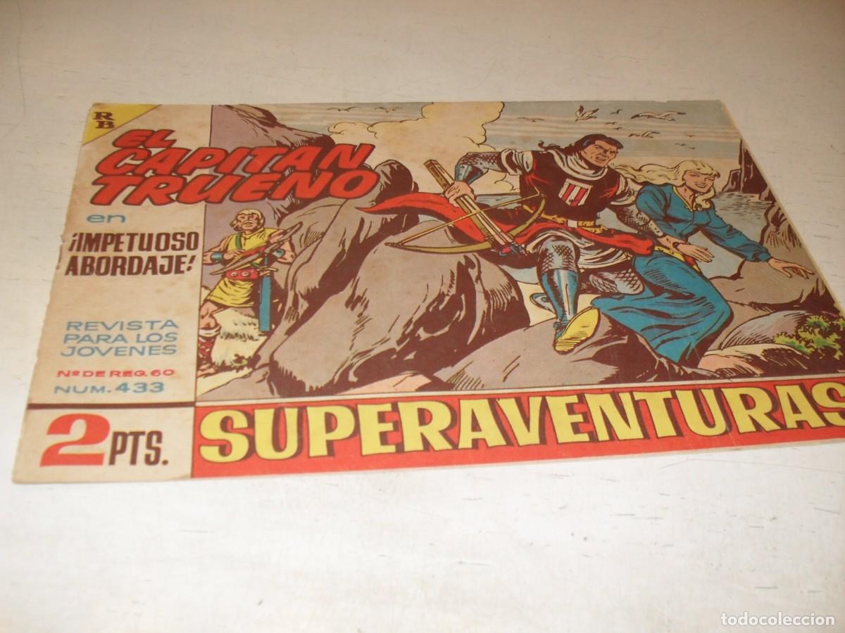 Tebeos: EL CAPITAN TRUENO,(ORIGINAL) N&ordm; 433,IMPETUOSO ABORDAJE&iexcl;&iexcl;,DE V.MORA,DE 618.BRUGUERA,1956