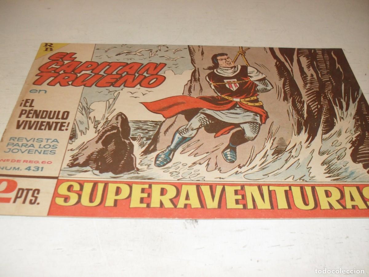 Tebeos: EL CAPITAN TRUENO,(ORIGINAL) N&ordm; 431,EL PENDULO VIVIENTE&iexcl;&iexcl;,DE V.MORA,DE 618.BRUGUERA,1956