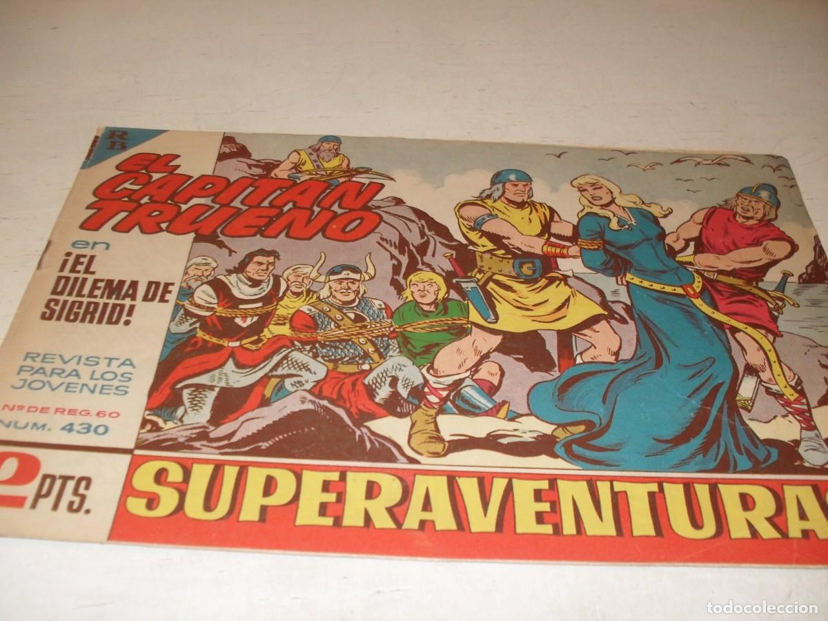Tebeos: EL CAPITAN TRUENO,(ORIGINAL) N&ordm; 430,EL DILEMA DE SIGRID&iexcl;&iexcl;,DE V.MORA,DE 618.BRUGUERA,1956