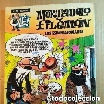 Tebeos: TEBEO DE OLE MORTADELO Y FILEMON EN LOS ESPANTAJOMANES DEL A&Ntilde;O 1998 N&ordm; 33