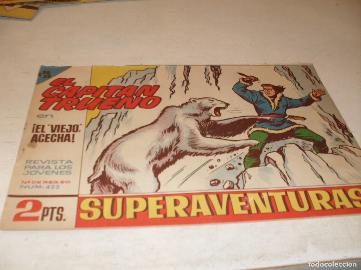 Tebeos: EL CAPITAN TRUENO,(ORIGINAL) N&ordm; 422,EL VIEJO ACECHA&iexcl;&iexcl;,DE V.MORA,DE 618.BRUGUERA,1956