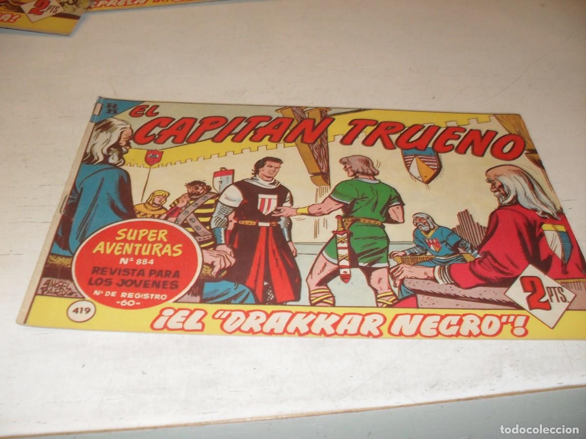 Tebeos: EL CAPITAN TRUENO,(ORIGINAL) N&ordm; 419,EL DRAKKAR NEGRO&iexcl;&iexcl;,DE V.MORA,DE 618.BRUGUERA,1956
