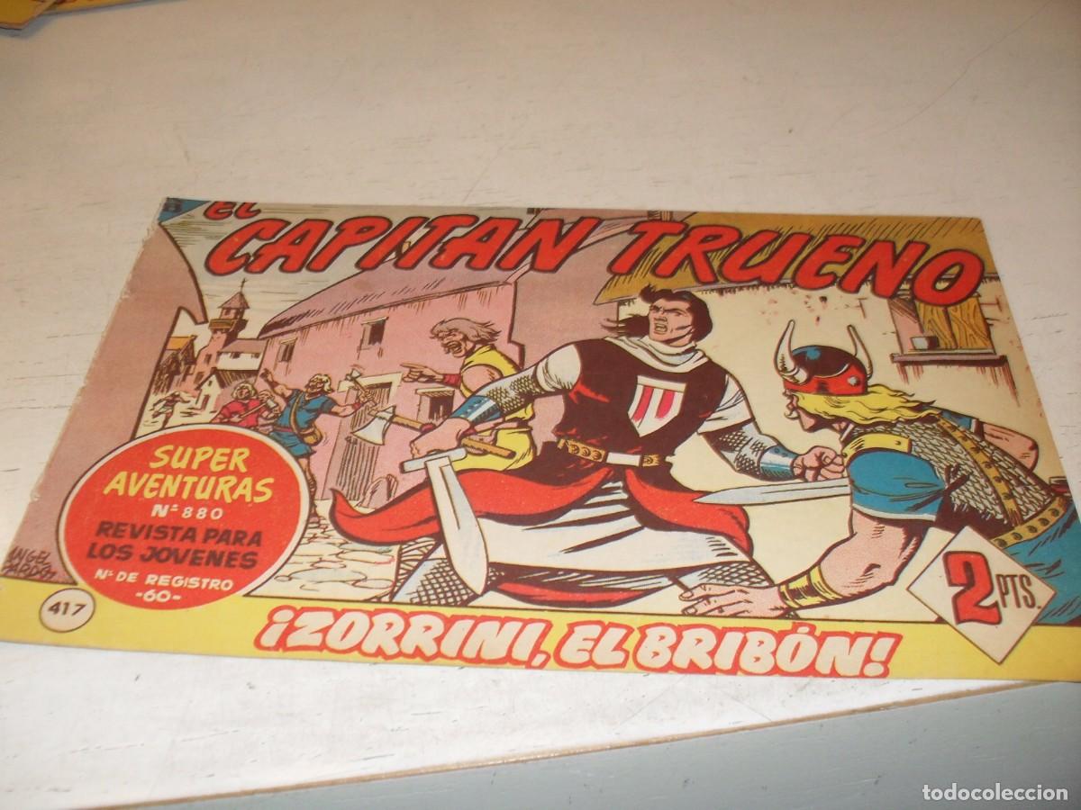 Tebeos: EL CAPITAN TRUENO,(ORIGINAL) N&ordm; 417,ZORRINI,EL BRIBON&iexcl;&iexcl;,DE V.MORA,DE 618.BRUGUERA,1956