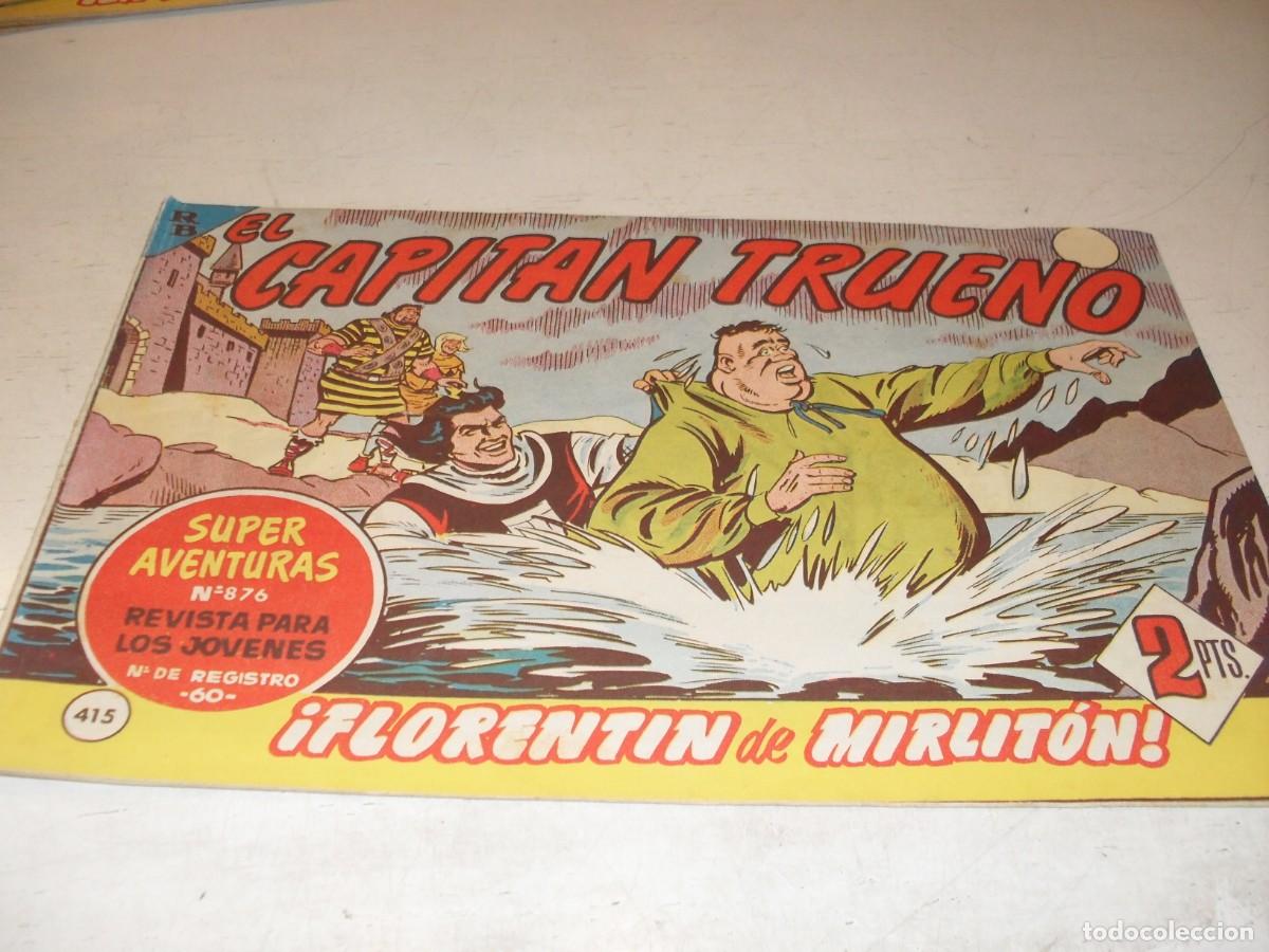 Tebeos: EL CAPITAN TRUENO,(ORIGINAL) N&ordm; 415,FLORETIN DE MIRLITON&iexcl;&iexcl;,DE V.MORA,DE 618.BRUGUERA,1956