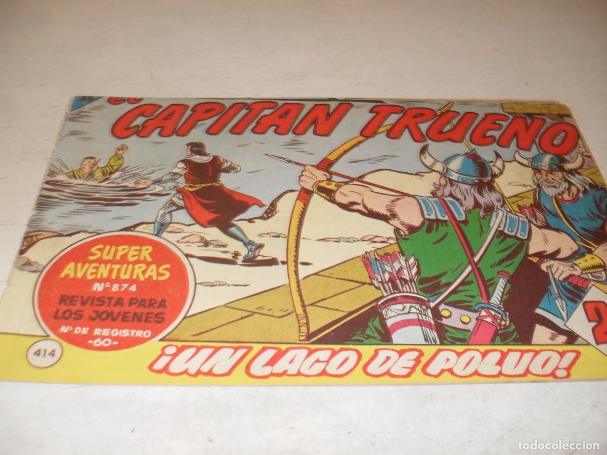 Tebeos: EL CAPITAN TRUENO,(ORIGINAL) N&ordm; 414,UN LAGO DE POLVO&iexcl;&iexcl;,DE V.MORA,DE 618.BRUGUERA,1956