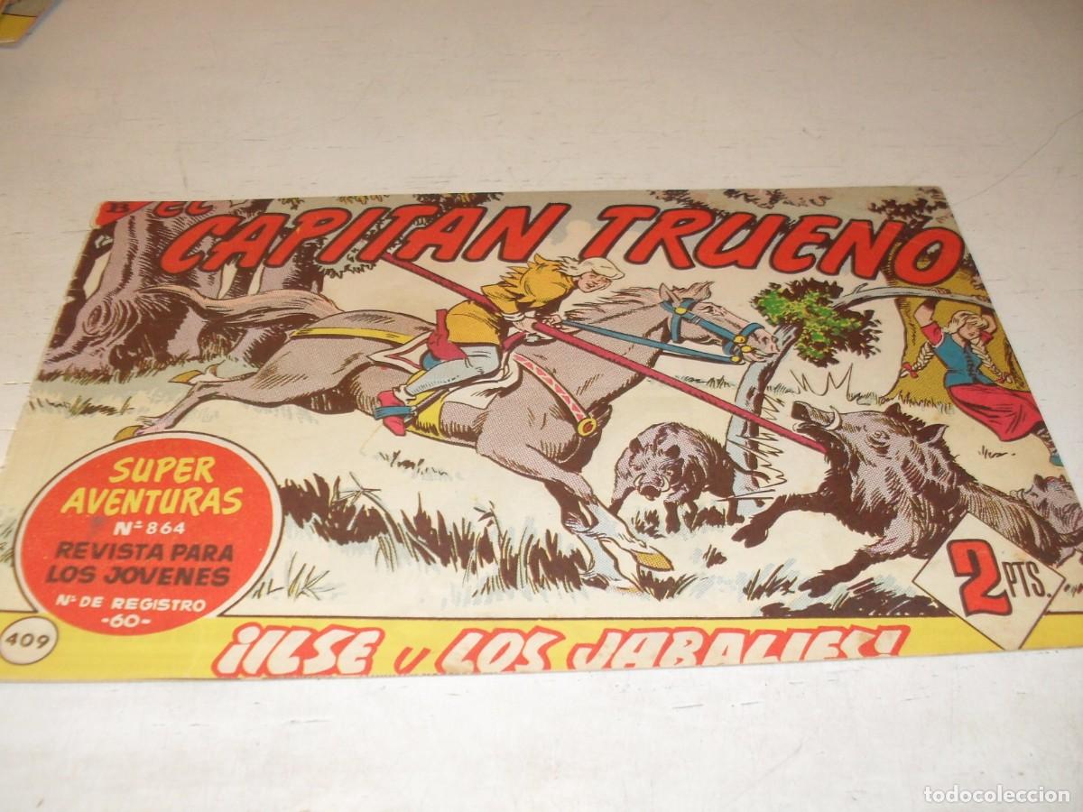 Tebeos: EL CAPITAN TRUENO,(ORIGINAL) N&ordm; 409,ILSE Y LOS JABALIES&iexcl;&iexcl;,DE V.MORA,DE 618.BRUGUERA,1956