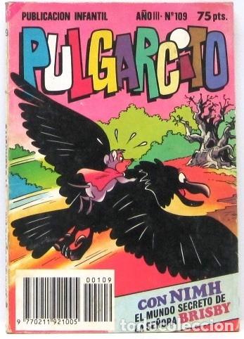 Tebeos: PULGARCITO - A&Ntilde;O III N&ordm; 109 - CON NIMH EL MUNDO SECRETO DE LA SE&Ntilde;ORA BRISBY- COMIC