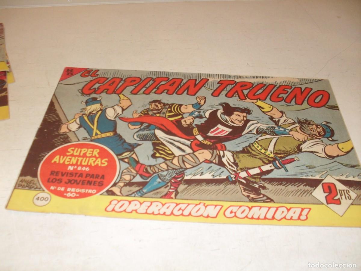 BDs: EL CAPITAN TRUENO,(ORIGINAL) N&ordm; 400,OPERACION COMIDA&iexcl;&iexcl;,DE V.MORA,DE 618.BRUGUERA,1956