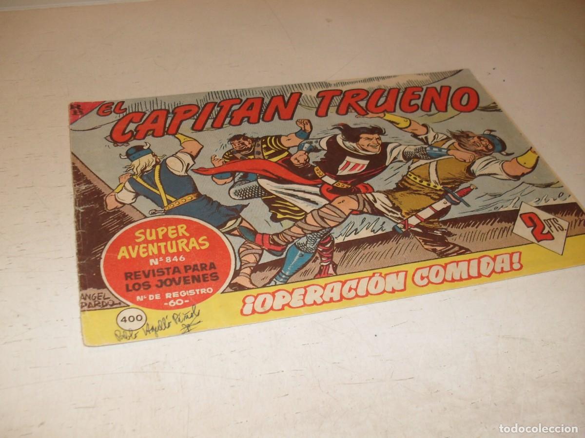 BDs: EL CAPITAN TRUENO,(ORIGINAL) N&ordm; 400,OPERACION COMIDA&iexcl;&iexcl;,DE V.MORA,DE 618.BRUGUERA,1956